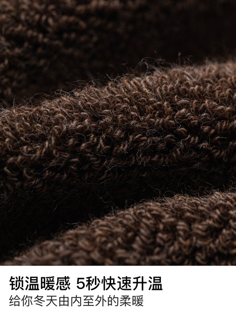 100% Pure Cotton Over-The-Knee Long Socks for Women, Autumn and Winter, with Fleece Lining, Thickened Thigh-High Socks, Anti-Slip, 2025 New Model