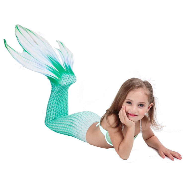 Child Bathing Suit Girl Mermaid Swimsuit Children Mermaid Tail Princess Swimsuit Two-piece Bikini Suit Fairy