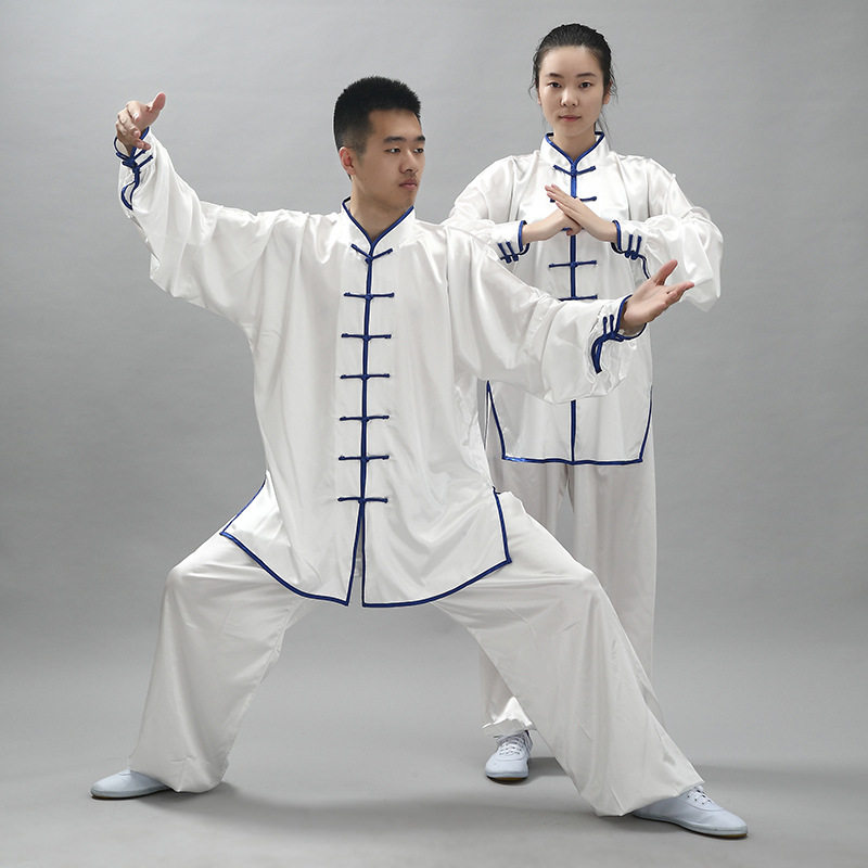 Tai chi Men's Wushu Martial Practice Costume in Old Age Performance Costume Kung Fu Suit Taijiquan to South Korea's Sfemale Summer Morning