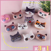 Cute Animal Kitty Personality Brooch Bag Kit Accessories Sweater Scarf Decoration Plush Creative Chest Badge Bag Accessories