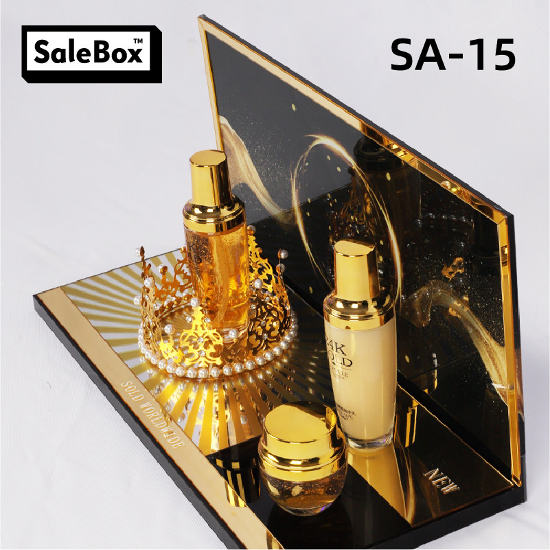 Video sales treasure cosmetics acrylic display stand Beauty store display stand props activity booth exhibition counter card