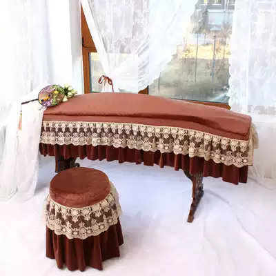 Chinese style brown crystal velvet lace kite cover dust cover guzheng cover guzheng cover cloth cover dust cloth cover