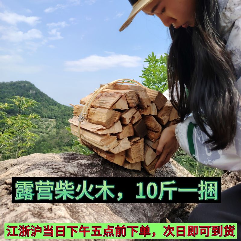 Outdoor Camping Bonfire Firewood Household Firewood Stove Firewood Fireplace Real Fire Fruitwood 1 Ton Firewood Firewood Logs