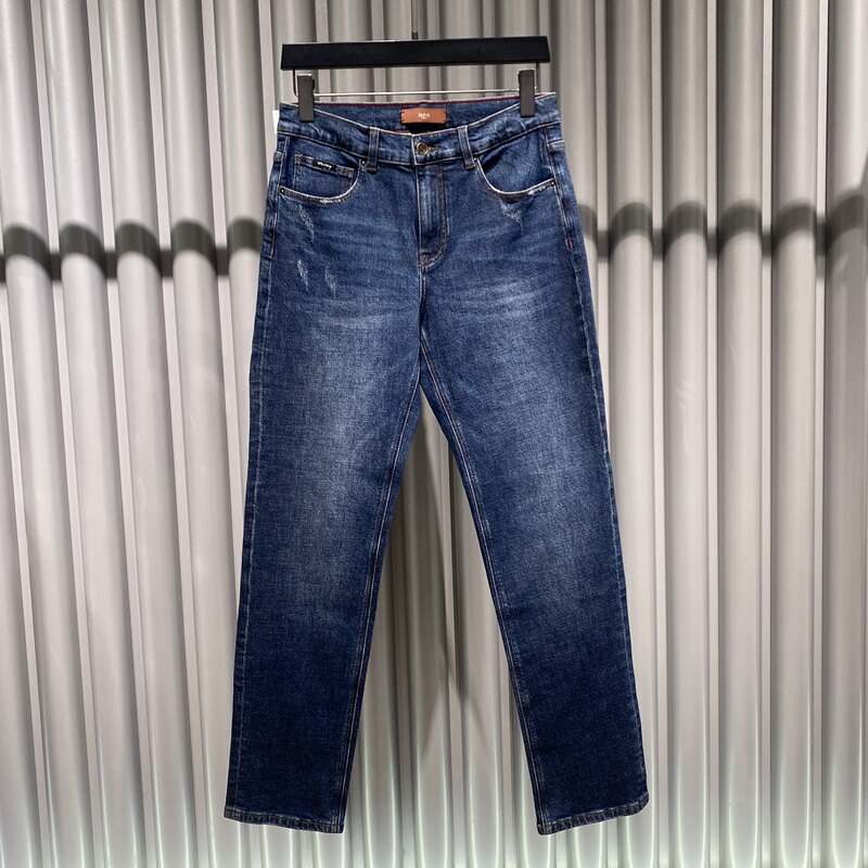 Dite/迪特 26 Spring/Summer Blue Men's Light Luxury Vintage Washed Slightly Scratched and Distressed Jeans Long Pants