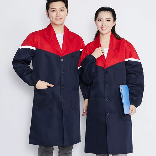 Служба работы с носмием, грязное и синее пальто, длинная модель на заказ на складских заводах работники и служба страхования труда