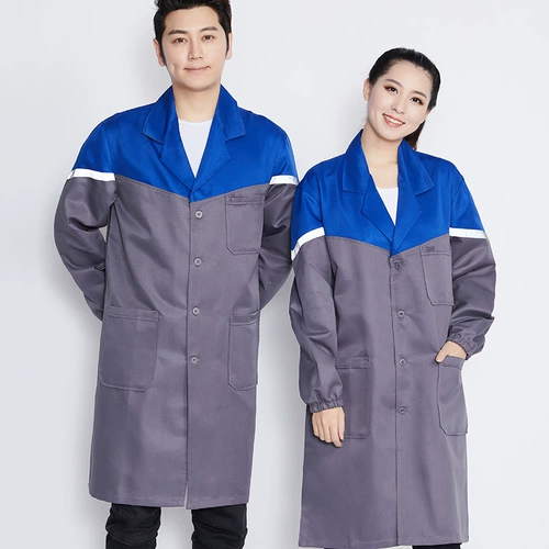 Служба работы с носмием, грязное и синее пальто, длинная модель на заказ на складских заводах работники и служба страхования труда