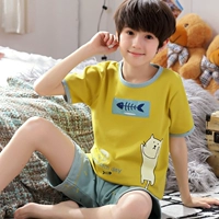 Кратки с короткими рукавами хотят рыбного мальчика