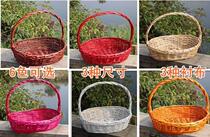  Fruit Basket gift Giving portable Brown capacity car basket dancing kitchen decoration gift giving kindergarten M