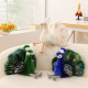 Simulation Zoo Green Peacock Doll Plush Toy Opening Peacock Rag Doll Children's Birthday Gift for Women