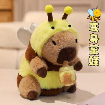 Plush Toy Capybara Doll That Transforms into a Foodie, Stuffed Animal, Sleeping Companion, Birthday Gift for Girls
