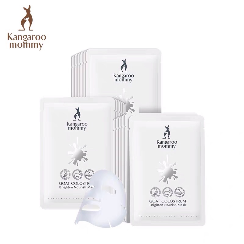 Kangaroo Mom sheep colostrum Fair Snow Muscle Mask 18 slices deep through moisturizing skin-care products Cosmetics