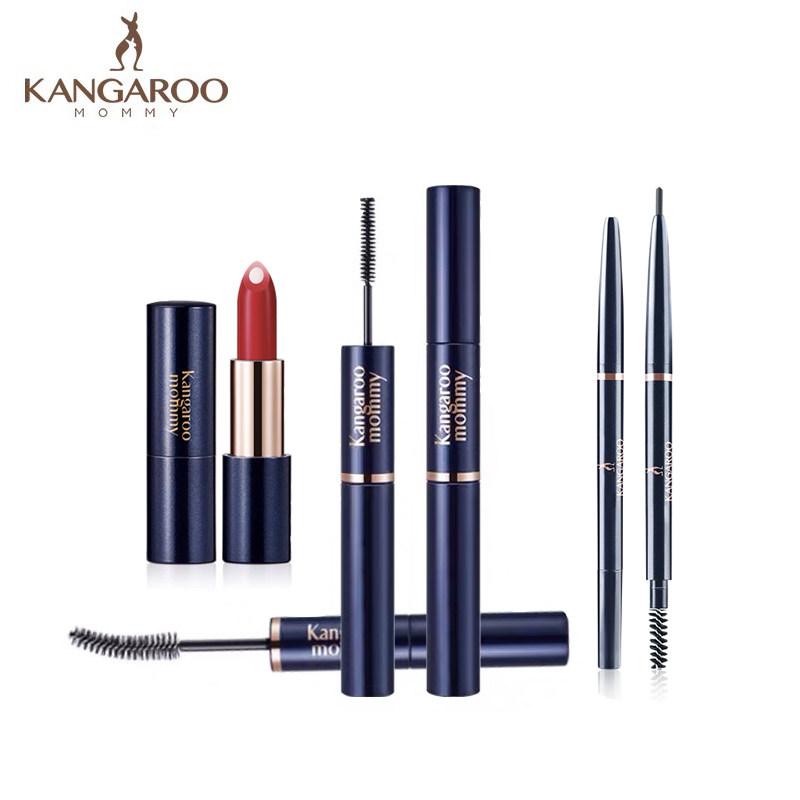 Kangaroo Mom Pregnancy Makeup Set 3 Pieces Lipstick Eyebrow Pencil Mascara Set Pregnancy Cosmetics