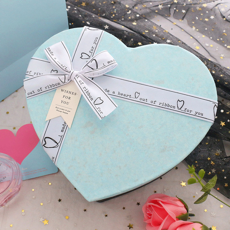 Lucky Star Love Gift Box Pink Blue Heart Box Colorful Handmade Star Origami