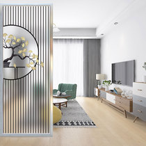 New Chinese Crafts Partition Living Room Dining Room Restaurant Modern Minima Screen Hotel Entrance Light Lavish Stainless Steel Genguan Custom