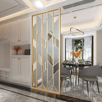 Modern European and American light extravagant screen minimalist art glass partition shielded from the living room entrance to the family in Xuanguan bathroom partition