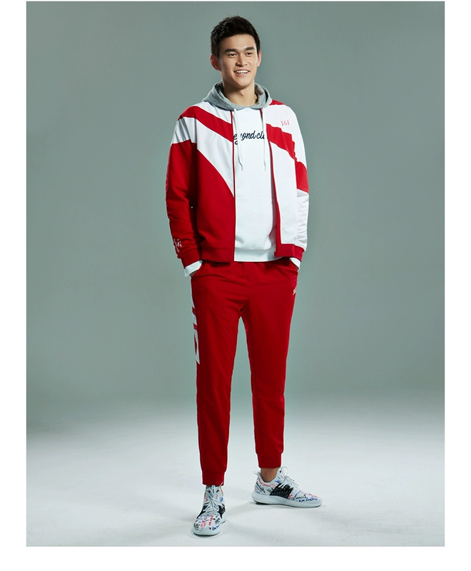 [Sun Yang với đoạn văn] 361 độ nam 2018 mùa thu mới áo khoác đơn 361 xu hướng in áo khoác thể thao nam