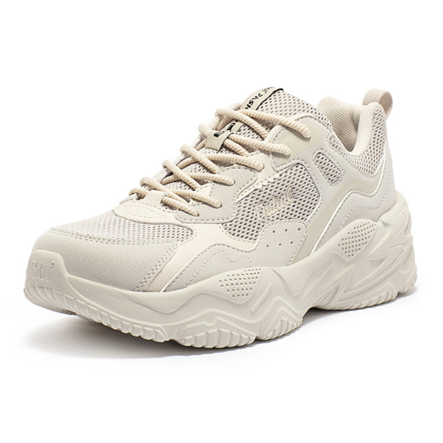 361 Degree Dad Shoes ເກີບກິລາເກີບແມ່ຍິງ 2023 Autumn Mesh Casual Shoes Thick Sole Wear-Resistant Women's Trendy Shoes