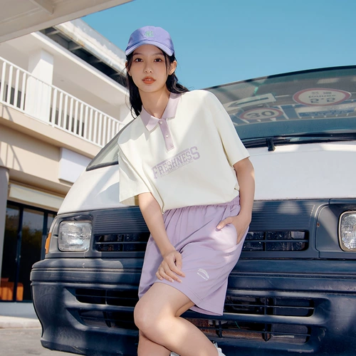 Летняя дышащая легкая и тонкая спортивная футболка polo для отдыха, оверсайз, короткий рукав