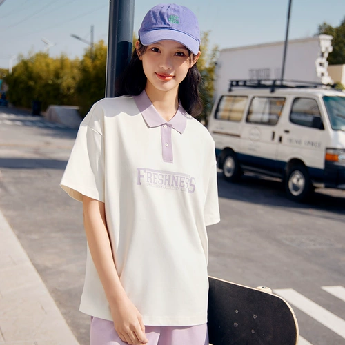 Летняя дышащая легкая и тонкая спортивная футболка polo для отдыха, оверсайз, короткий рукав