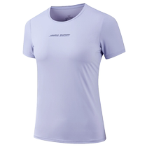 361 Sports T-shirt Womens 2024 Summer New Sunscreen Ice Feel Breathable Short Sleeve Womens Yoga Running Fitness Wear