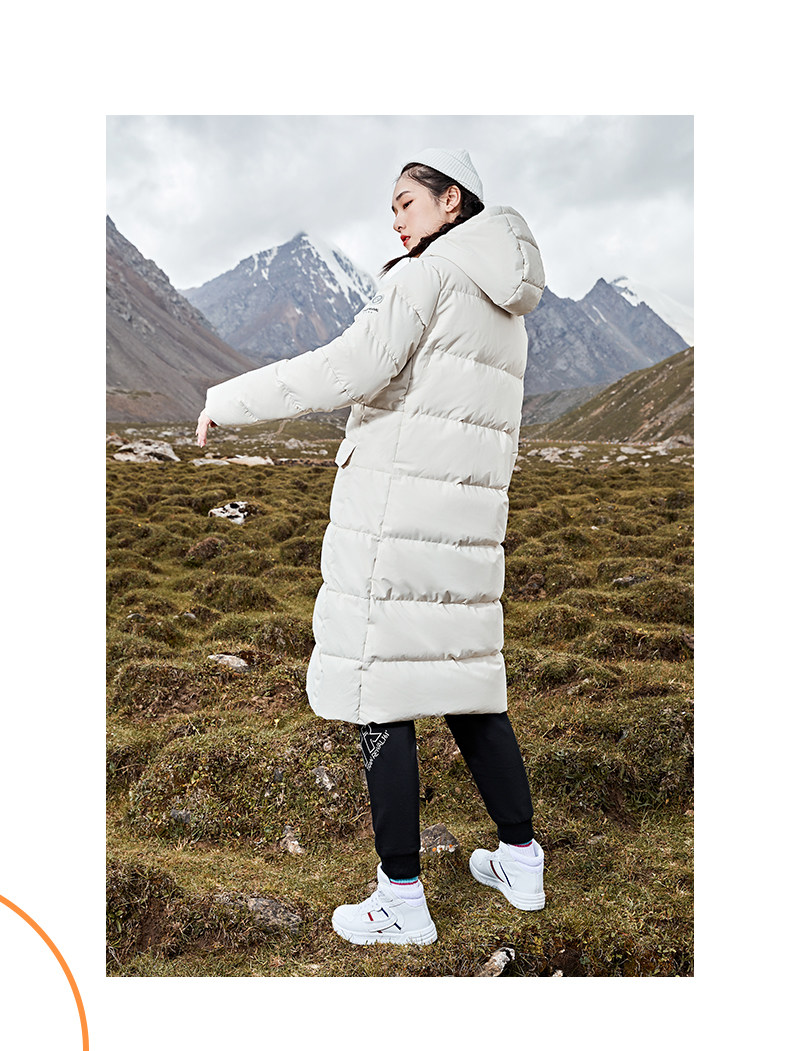 361度 女士加厚过膝长款羽绒服 充绒量200g起 图2