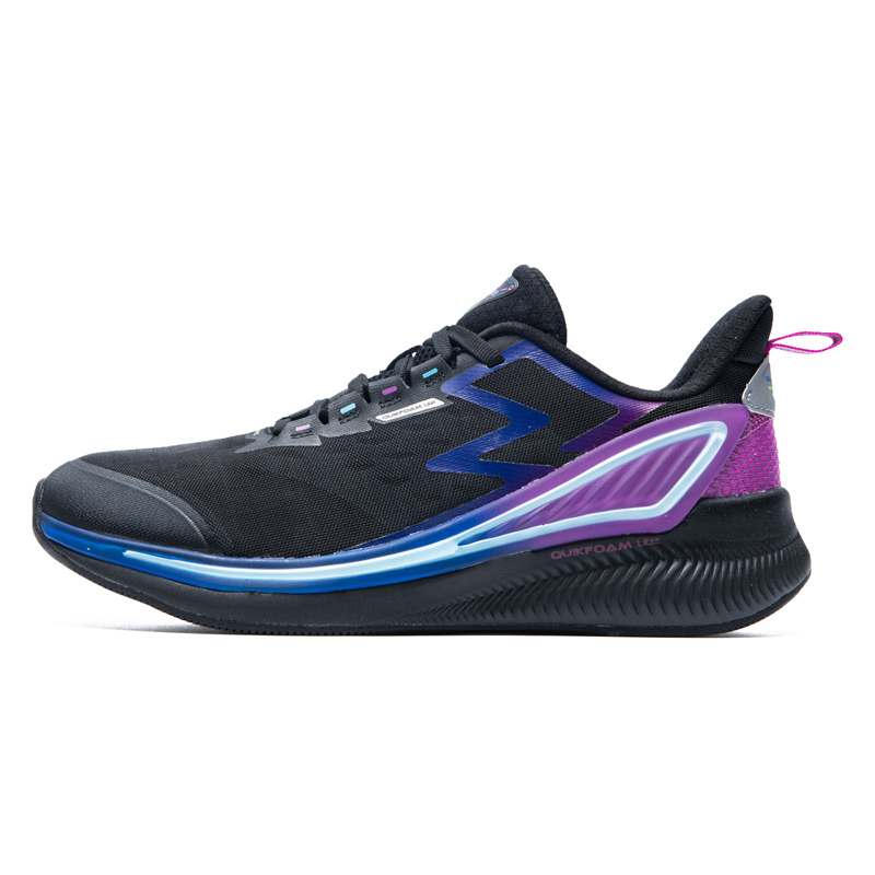 Obsidian / Aqua BlueNight shadow   361 Women's Shoes gym shoes 2021 spring new pattern Mesh surface Night running shoes female soft sole shock absorption wear-resisting Running shoes