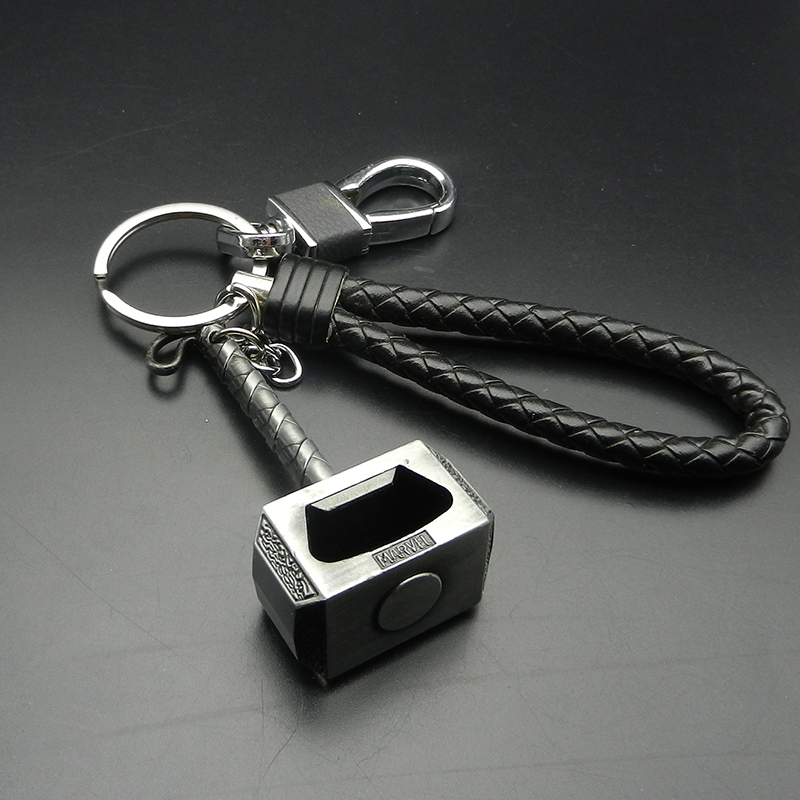 Thor's Hammer Bottle Opener Metal Beer Opener Personalized Bottle Opener Practical Car Keychain Pendant Gift
