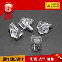 Munzer Furniture Cabinet Transparent Shelf Holder Plastic Mini Shelf Nail Shelf Holder for Glass Wooden Boards