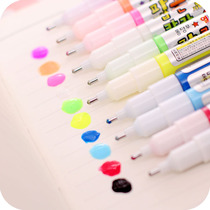 Super popular * Korean Donga) write three-dimensional expansion font) Magic popcorn Pen bubble pen) 10-color outfit