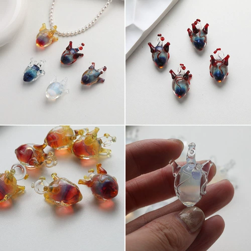 Импортное сердце ручной работы, подвеска, браслет из бисера с аксессуарами с бусинами, «сделай сам»