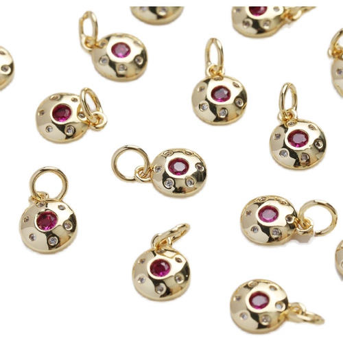 14K Объектуально-золотой круглый овальный гексагональный пятиконечный цветочный лазерный бусин