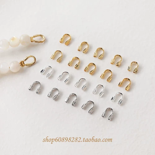 Полициновые медные покрытие 18 тыс. Сумка золотая подкова пряжка u -форма защитная линия