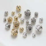 Браслет из бисера ручной работы, ожерелье и браслет, 14 карат, золотой цвет