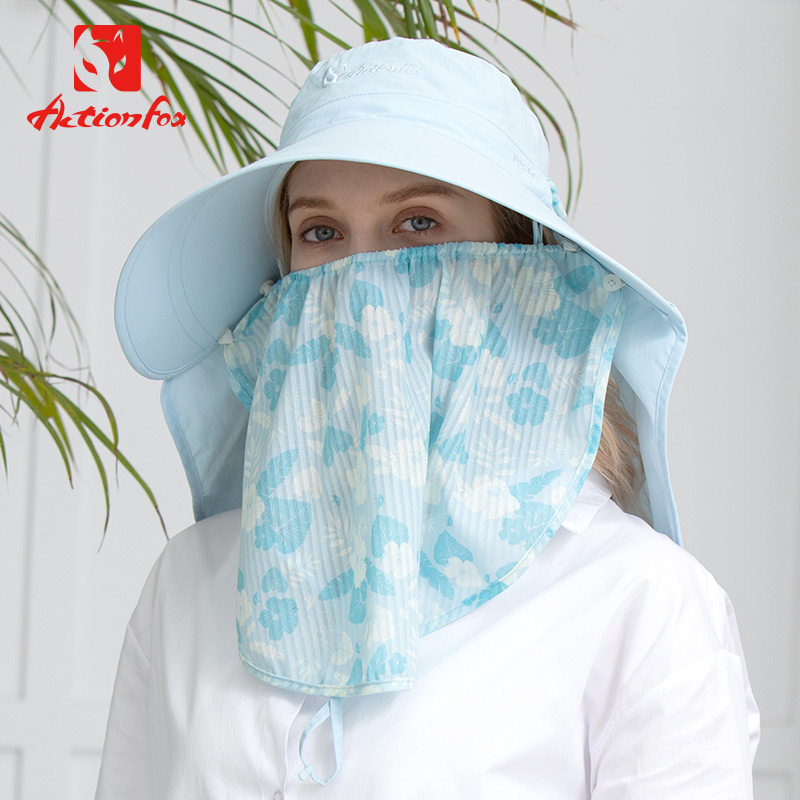 Happy fox Women's Summer Shade Outdoor Desert Windproof UV resistant Large along sunscreen 631-5087