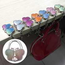 Fine fashion water drill butterfly hanging bag hook handbag hooks portable folding table side side hanging bag hanging bag hanging bag