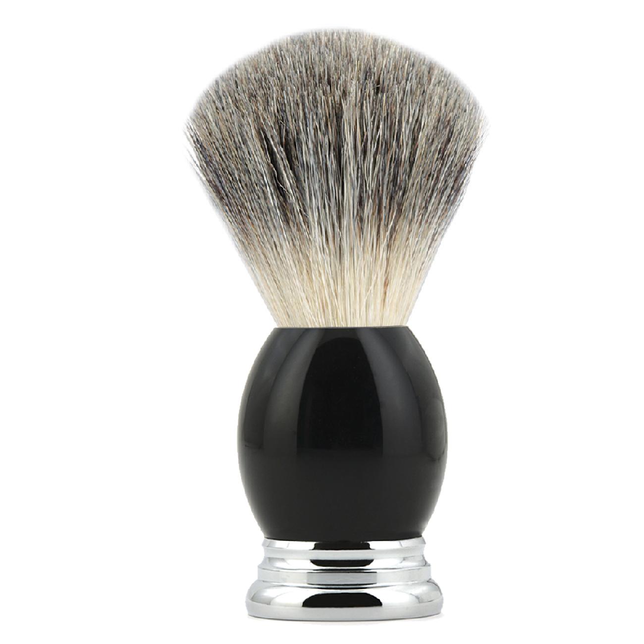Amazon tail goods black resin 100% pure badger hair brush shaving brush beard brush foaming brush beard brush vintage shaving brush