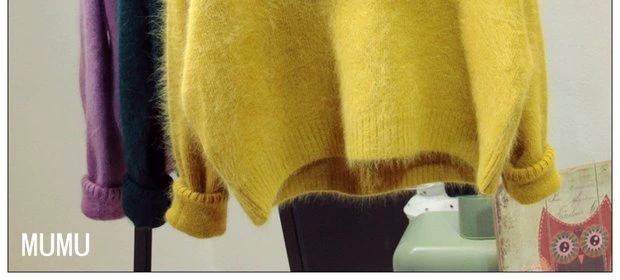 Mùa thu và mùa đông Hàn Quốc dệt kim đáy áo V-cổ Slim hippocampus áo len áo thun rộng rãi áo len len phụ nữ thủy triều áo len cổ lọ form rộng