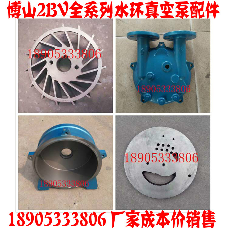 Boshan 2BV Water Ring Vacuum Pump Accessories Impeller Disc Pump Body Pump Cover Machinery Seal Copper Cast Iron Stainless Steel