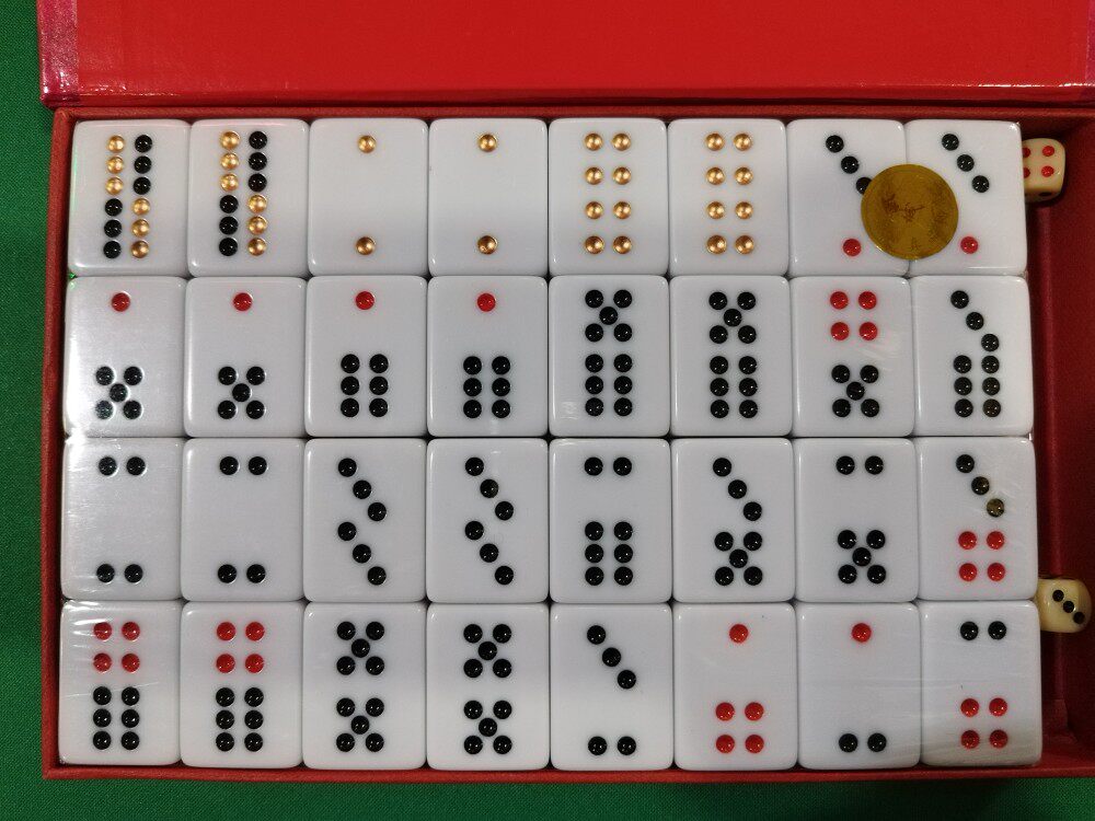 牌九牌排九32张实心加厚正规骨牌牌九麻将牌大号天九数字顶牛:传统游戏新体验,畅享欢乐时光🎉-牌九-淘宝百科网