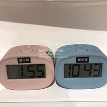 (Special Cabinet) NITORI Nidaili Desktop Clocks Blue Backlit Candy Series Electronic Clocks