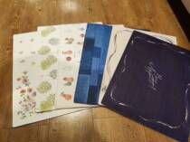 New NITORI Nidaili antibacterial PVC dining cushion day style flower sea imitation leather heat insulation cushion bowl chopsticks table cushion