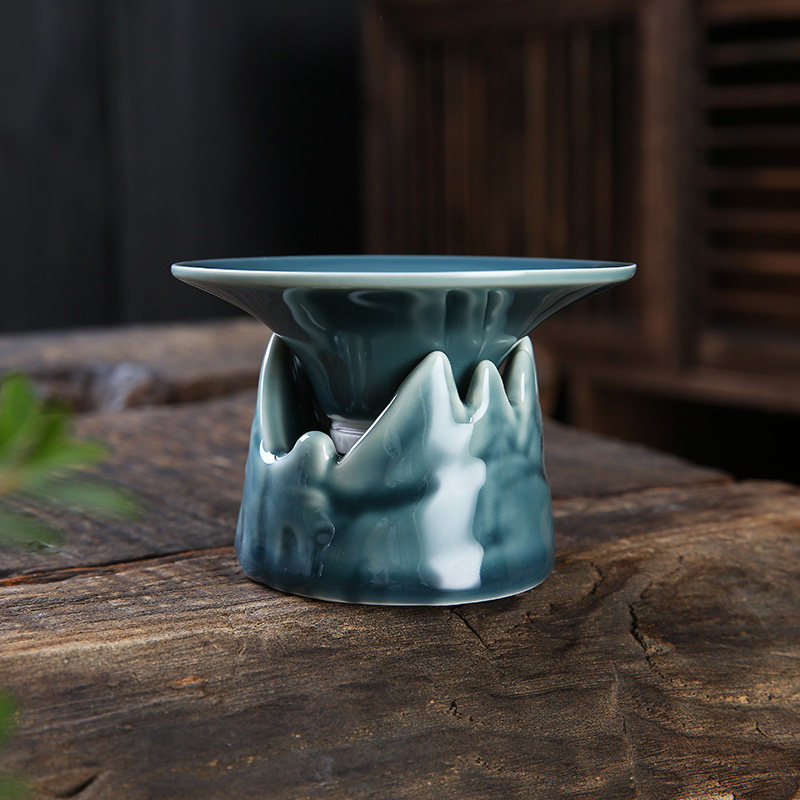 Blue Creative Filter Tea Ware Ceramic Color Glazed Tea Leak Home Utilita Tea Accessories Tea Filter Tea Filter Tea Filter