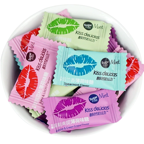 海亿 Поцелуй мягкое сердце -без сахара без сахарной морской соль роза Личи Жасмин Ананасовый купочка Hi Candy Snack