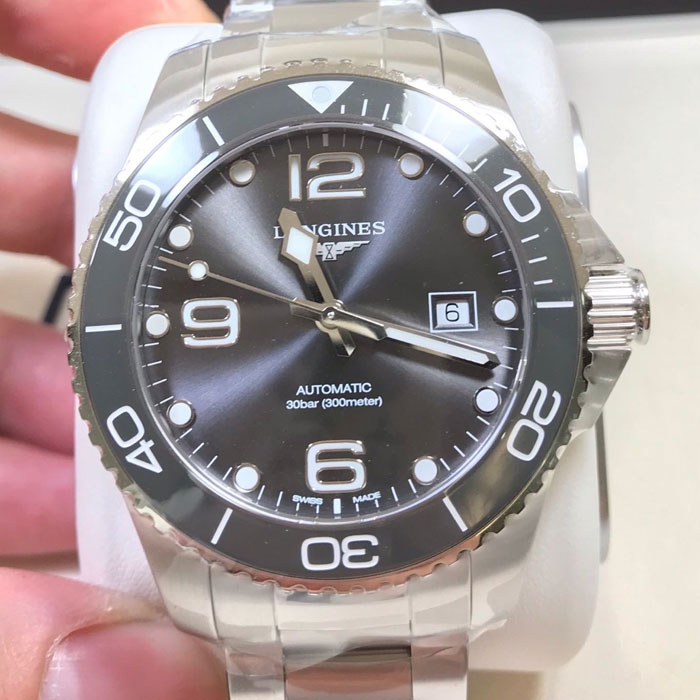 5Cgo Romans Deep-sea Conquerors Surfers Surfers Ceramic Diving 43mm Grey Silver Mechanical Watches Taiwan With Tariffs