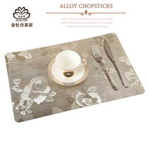 Nordic creative Western food mat High-end hotel restaurant household PVC waterproof fabric insulation mat Bowl mat Plate coaster