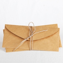 (11 x22cm) retro Kraft paper high-end No. 5 greeting card invitation letter letter envelope blank without words