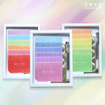 Suit Greeting Cards Rainbow Mood Mini Flowers Bunch of Cards Xu May Birthday Graduation Teacher Gift Bestie LITTLE CLEAR NEW