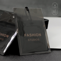 Womens clothing Mens clothing universal small tag PVC bag section Leni pattern special paper bronzing clothing bag label tag custom-made free design