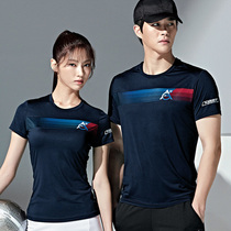 2022 New Pint Korea Pepole Light Brand CA5 Badminton Suit Men And Women Speed Dry Short Sleeve Sweat