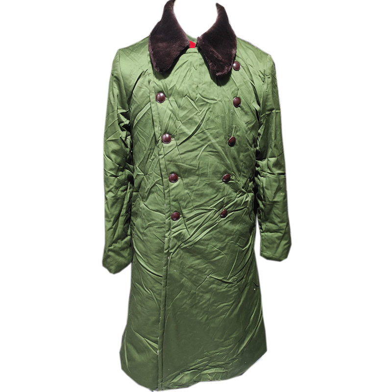 Old stock collection of old 65 - style cotton coat army green old - fashioned long history memorial nostalgia
